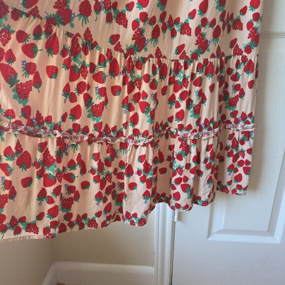 Betsey Johnson Red and White Floral Maxi Dress - Picture 10 of 13